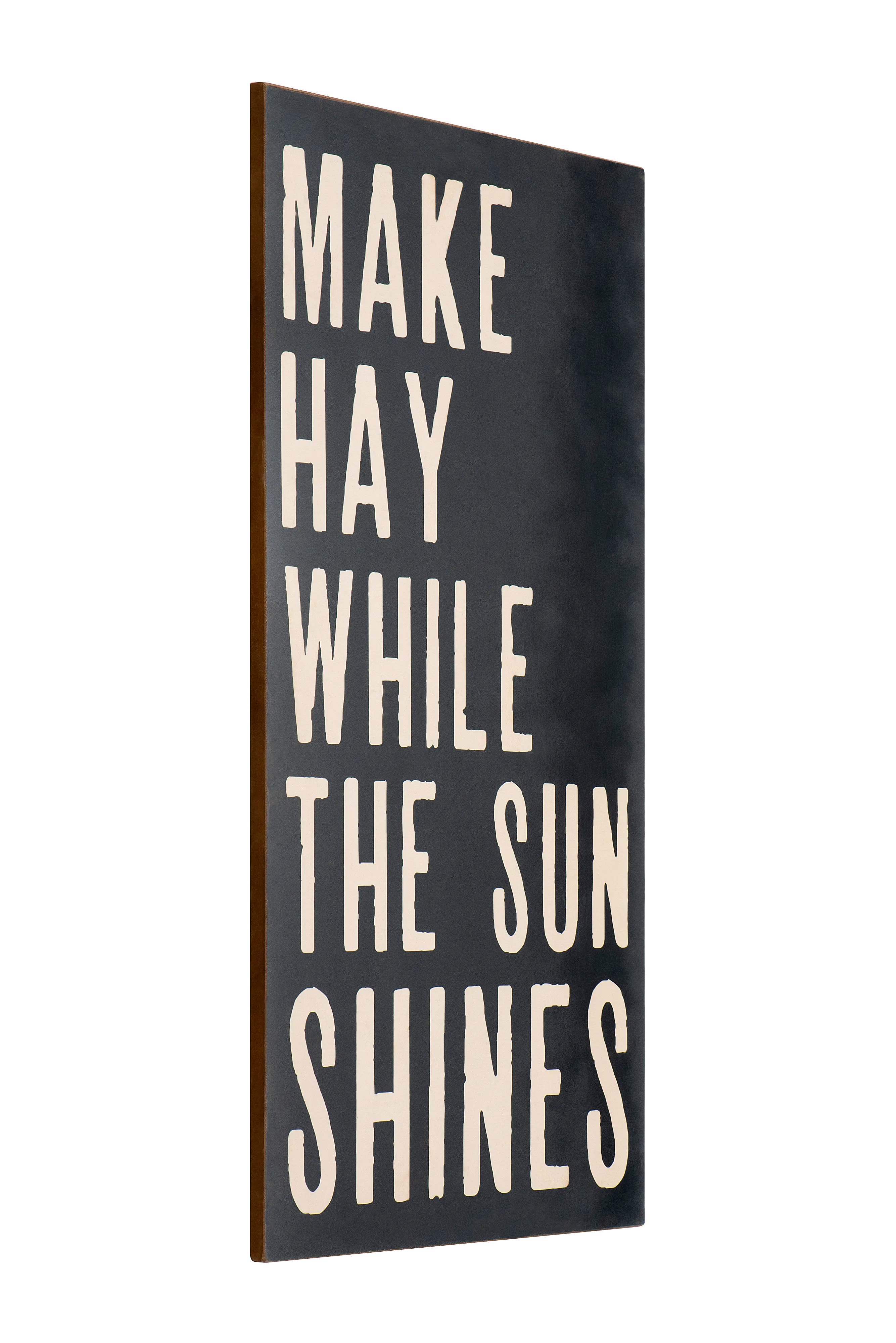 Make Hay While the Sun Shines Black Wall Sign-2