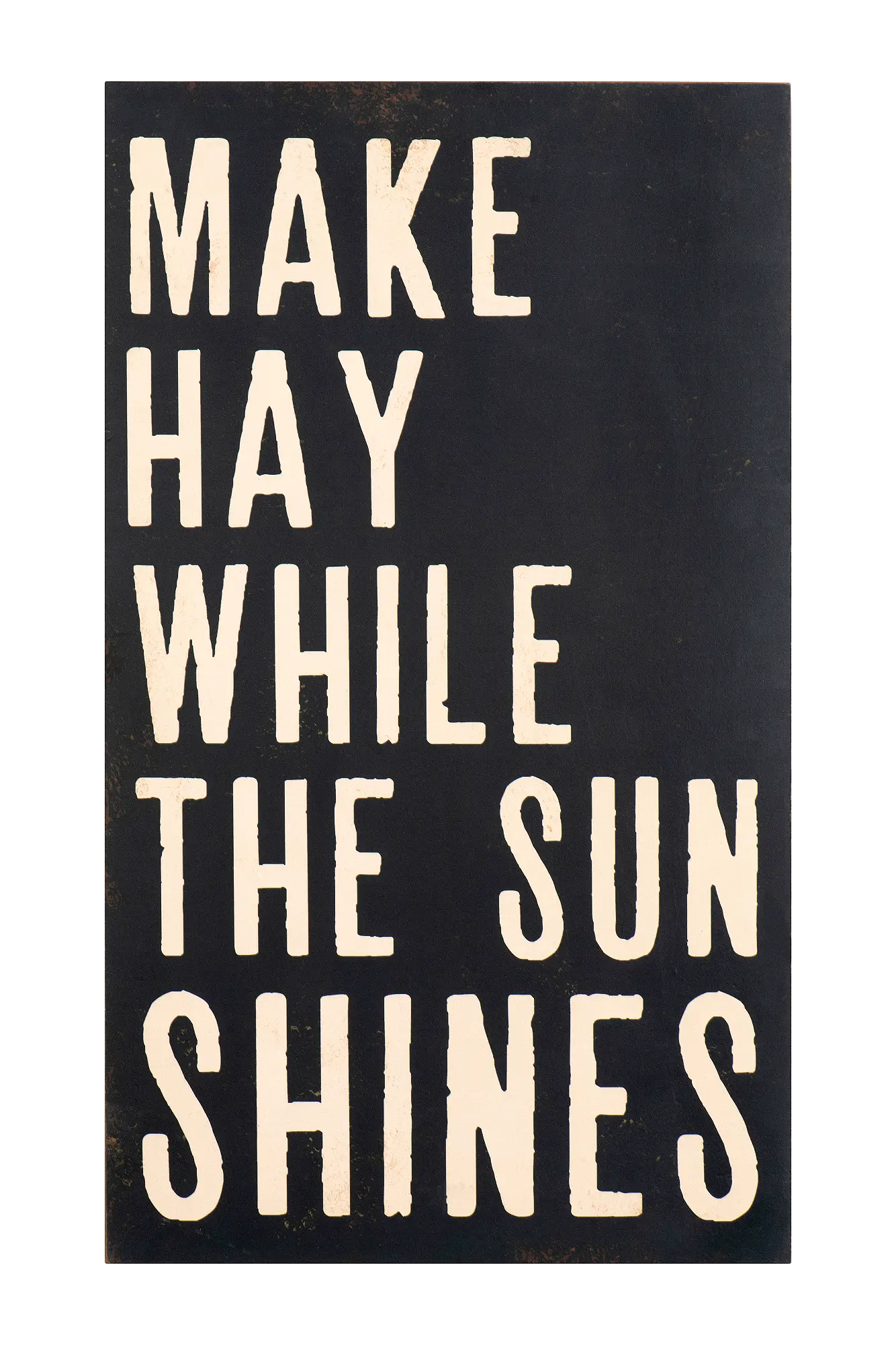 Make Hay While the Sun Shines Black Wall Sign-5