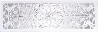 Antique White Carved Wall Decor with Mirror