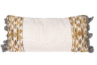 Multi Color Wool Kilim Throw Pillow with Tassels