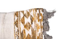 Multi Color Wool Kilim Throw Pillow with Tassels-2