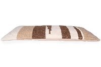 Brown Hand Woven Rectangular Wool Kilim Throw Pillow-4