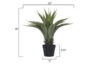 Faux Agave Plant Arrangement in Pot-4