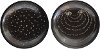 Assorted Round 13 Inch Black Terracotta Plate Wall Decor