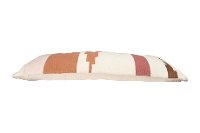 Multi Color Hand Woven Cotton Kilim Lumbar Throw Pillow-3