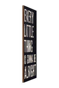 Black and Off White Gonna Be Alright Wooden Sign-3
