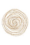 32 Inch Round Metal Bamboo-Style Wall Decor