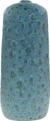 Matte Blue Terracotta Vase with Reactive Glaze