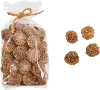 2 Inch Round Dried Natural Tan Lion's Ear Flower in Bag