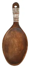 Clearance Mango Wood Wall Hanging Spoon with Hand Painted Pattern