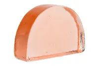 Blush Pink Glass Bookend
