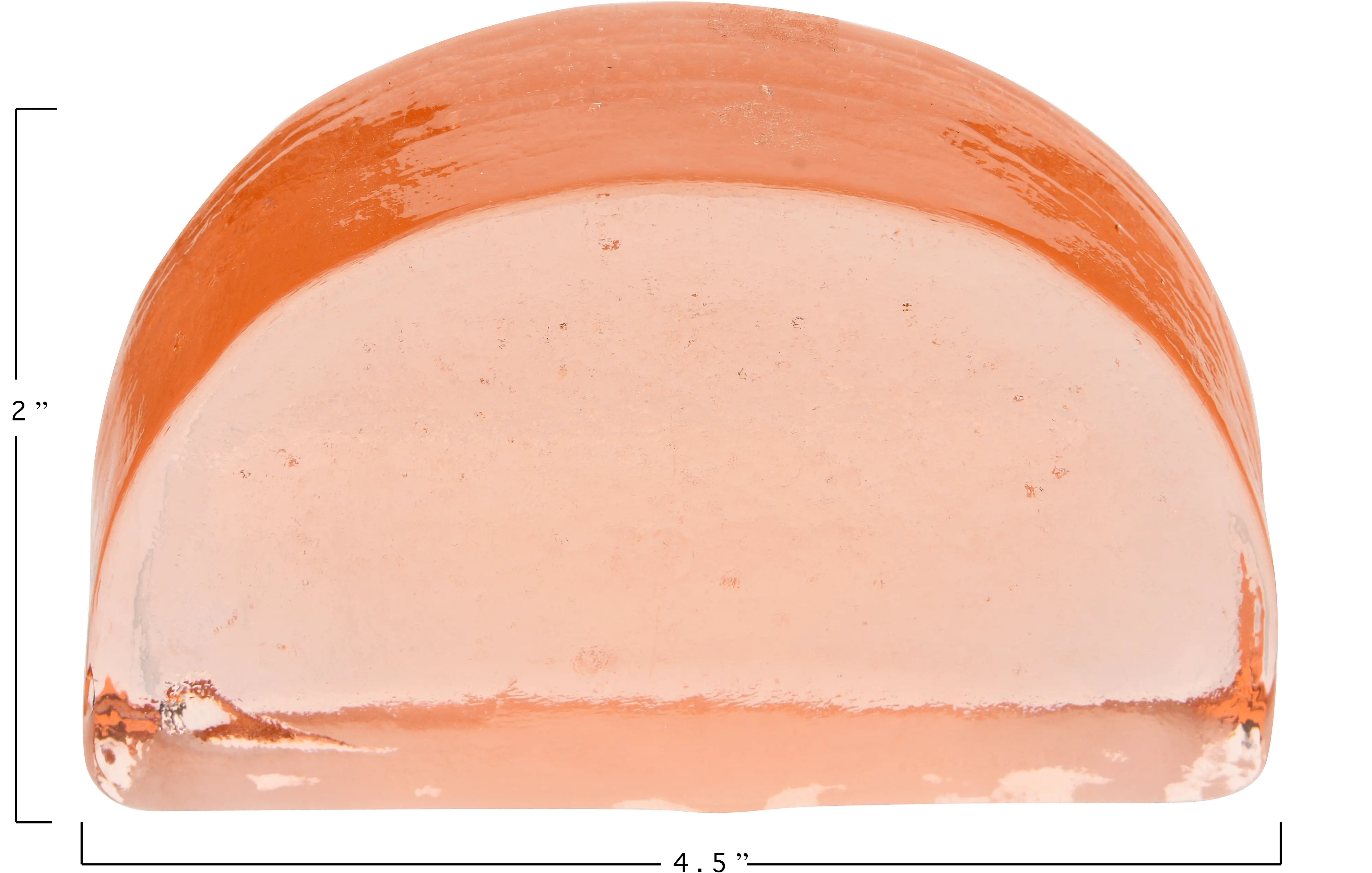Blush Pink Glass Bookend-3
