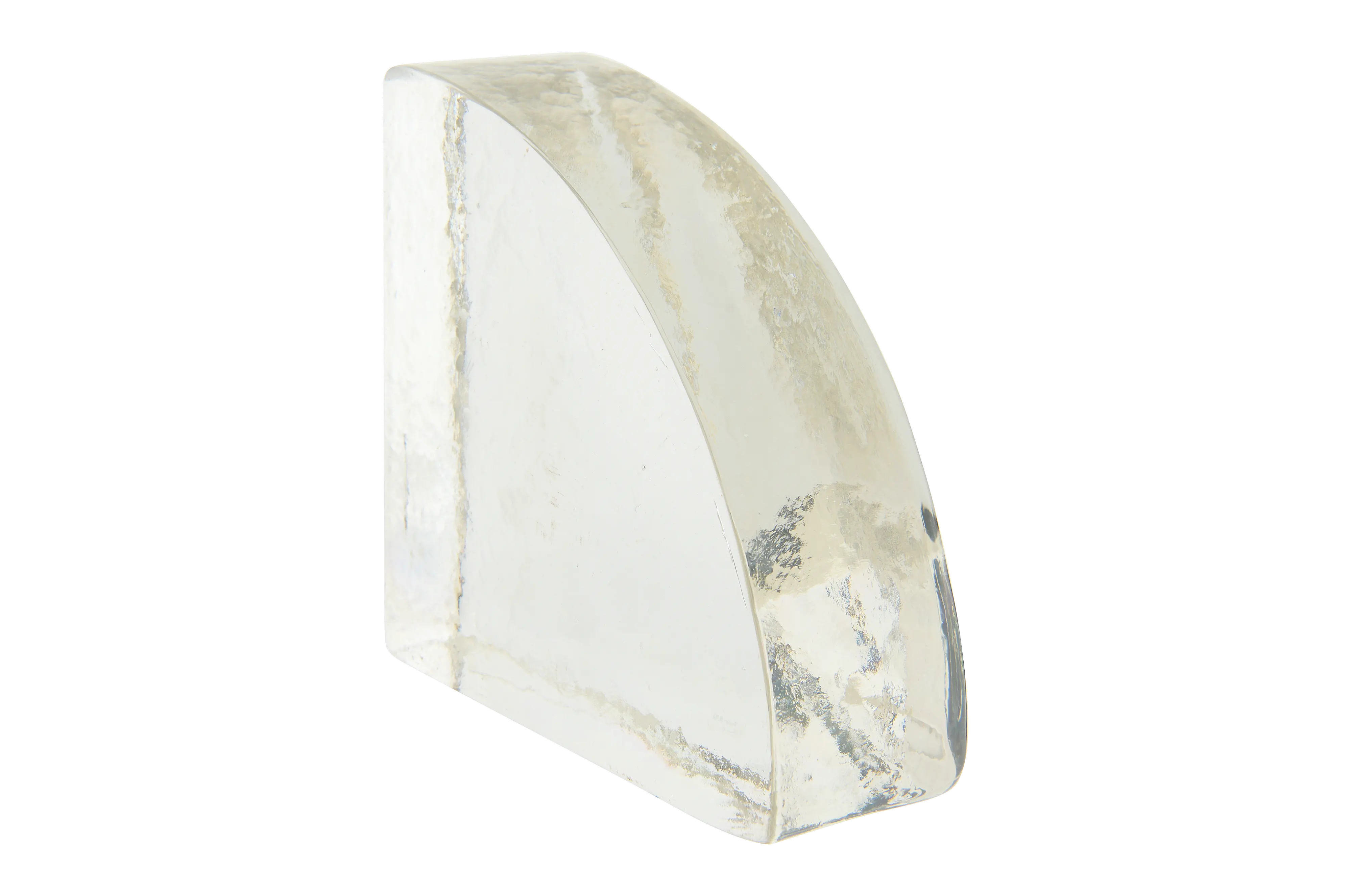 Clear Glass Bookend-1