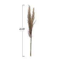 43 Inch Dried Brown Faux Pampas Grass Bunch-2