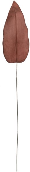 Clearance Persimmon Colored Faux Leaf Stem for Arrangement