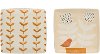 Assorted Square Floral Hand Painted Stoneware Plate