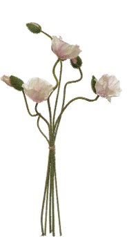 Blush Pink Faux Poppy Bunch for Arrangement
