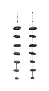 Clearance Assorted Black and Brown Stoneware Hanging Sculpture