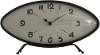 Modern Black Metal Mantel Tabletop Clock