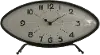 Modern Black Metal Mantel Tabletop Clock