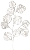 Clearance White Metal and Handmade Paper Leaf Wall Decor