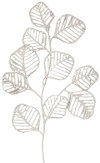 White Metal and Handmade Paper Leaf Wall Decor