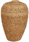 32 Inch Hand Woven Sea Grass Floor Vase