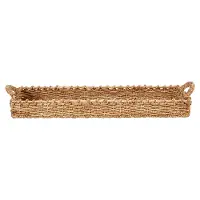 Decorative Hand Woven Sea Grass Tray with Handle