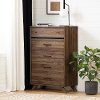 11508 Clearance Modern Walnut Brown Chest of Drawers - Flam