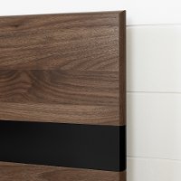 11510 Modern Walnut Brown Queen Platform Bed - Flam-3