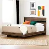 11510 Modern Walnut Brown Queen Platform Bed - South Shore
