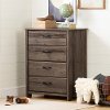 11909 Rustic Traditional Fall Oak Chest of Drawers - Ulysses