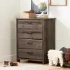 11909 Ulysses Brown Oak 4-Drawer Chest