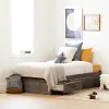 11911 Ulysses Brown Oak Twin 3-Drawer Mates Bed - South Shore