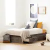 11911 Ulysses Brown Oak Twin 3-Drawer Mates Bed