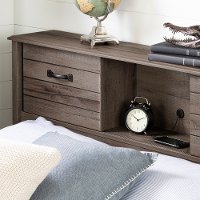 11913 Fall Oak Full Bookcase Headboard - Ulysses-2