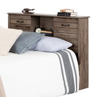 11913 Fall Oak Full Bookcase Headboard - Ulysses-5