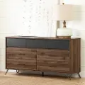 12072 Olyn Modern Walnut and Charcoal Dresser - South Shore