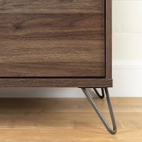12074 Modern Walnut and Charcoal Nightstand - Olvyn-7