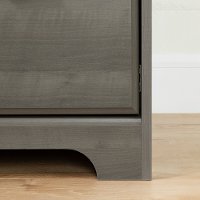 12108 Gray Maple Computer Desk with Hutch - Versa-3