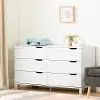 12127 Kanagane Contemporary White Dresser - Kanagane - South Shore