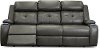Dark Gray Power Reclining Sofa with Power Headrest - Diego