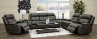 Dark Gray Power Reclining Sofa with Power Headrest - Diego-2