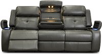 Dark Gray Power Reclining Sofa with Power Headrest - Diego-4