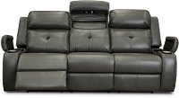 Dark Gray Power Reclining Sofa with Power Headrest - Diego-5