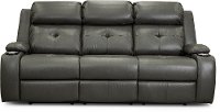 Dark Gray Power Reclining Sofa with Power Headrest - Diego-7
