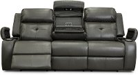 Dark Gray Power Reclining Sofa with Power Headrest - Diego-8