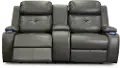 Gray Power Reclining Loveseat - Diego