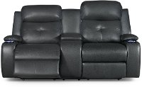 Gray Power Reclining Loveseat - Diego-7