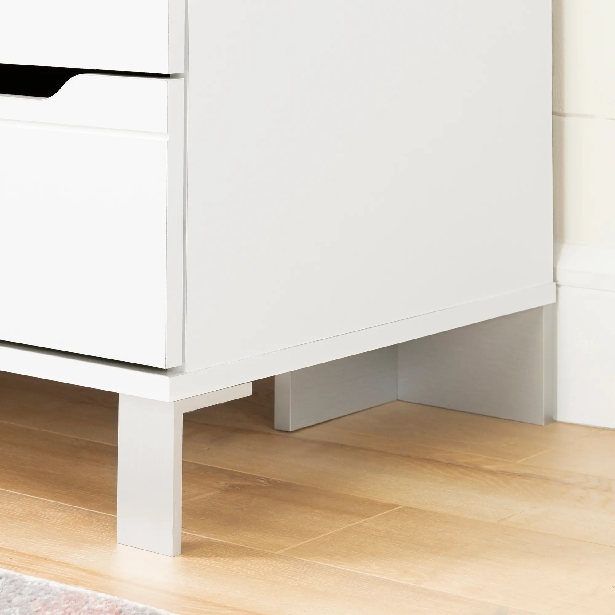 12133 Contemporary White Nightstand - Kanagane-2